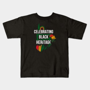 Black Heritage Celebration design Kids T-Shirt